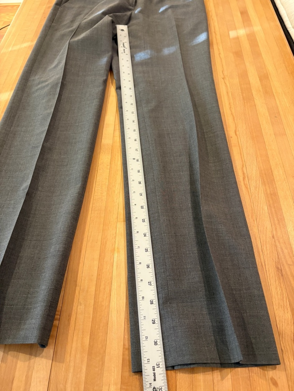 Brooks Brothers Caroline Fit Trousers Pants Gray Wool Lightweight Office - Picture 9 of 10